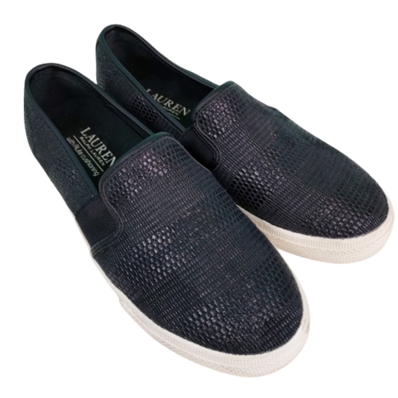 Ralph Lauren Jinny flats, women's size  5.5,  black - Picture 1 of 9